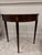Wood Baker Furniture Mahogany Inlaid Federal Style Demilune Table For Sale - Image 7 of 8