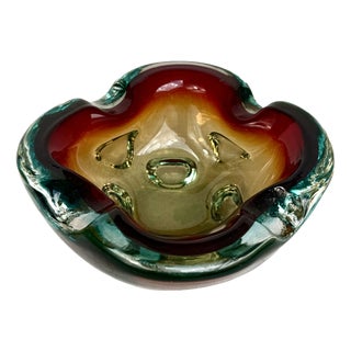 Vintage Murano Glass Ashtray, 1970s For Sale