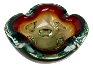 Vintage Murano Glass Ashtray, 1970s