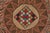 Textile Antique Framed Hooked Rug, Brown With Colorful Medallion Mosaic - Rug & Kilim For Sale - Image 7 of 7