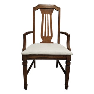 1950s Bassett Furniture Lyre-Back Armchair For Sale