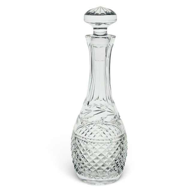 Contemporary Late 20th Century Waterford Glandore Irish Crystal Decanter With Original Stopper For Sale - Image 3 of 12