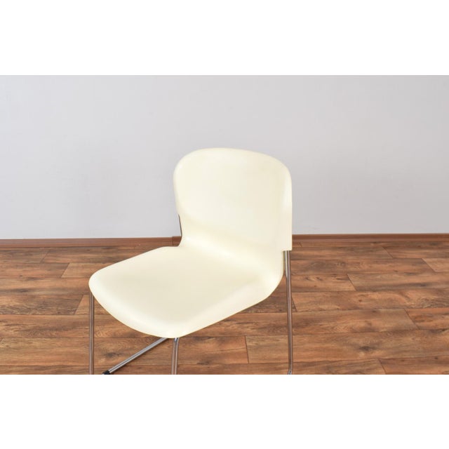 White SM400k Swing Chairs by Gerd Lange for Drabert, 1980s, Set of 4 For Sale - Image 11 of 13