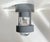 Louis Poulsen elephant grey ceiling lamp fixture - large version 'Albertslund' (Type: 44200) designed in 1963 by Jens...
