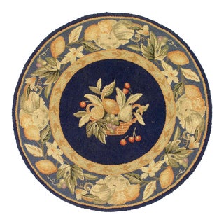 1920s Antique American Hooked Rug For Sale