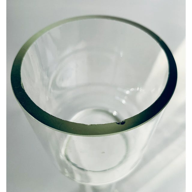Vintage Mid-Century English Decorative Blown Art Glass Vases/Votive Candle Holders- a Pair For Sale - Image 9 of 12