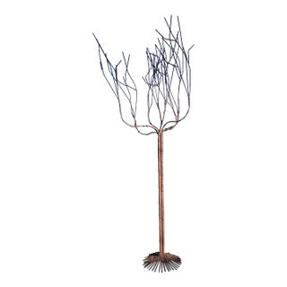 1970s Industrial Metal Dry Faux Tree Sculpture. For Sale
