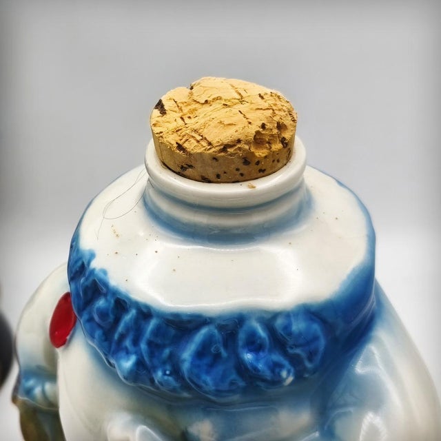 Cream Clown Donkey Ceramic Carafe by Jim Beam, 1968 For Sale - Image 8 of 18
