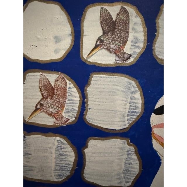 2020s "Santa Maria" an Original Collage Painting by Susan Cohen and Part of a Trypitich For Sale - Image 5 of 7