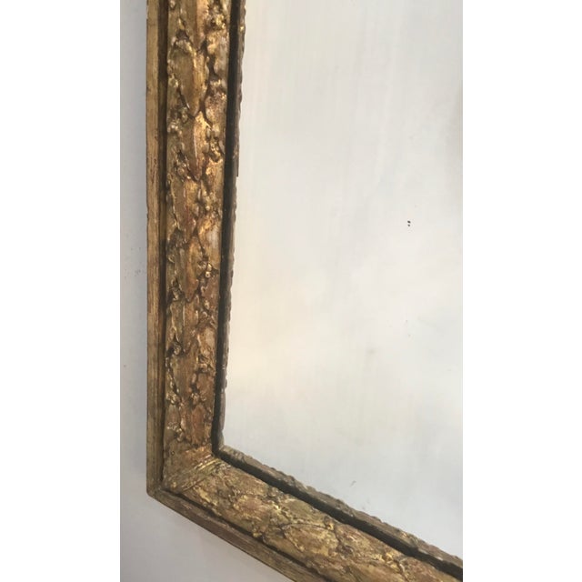 18th Century French Louis XVI Gilt Wood Pier Mirror For Sale - Image 10 of 13