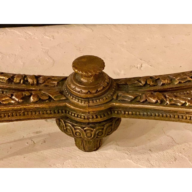 Maison Jansen, Louis XVI Center Table, Marble, Giltwood, France, 20th C. For Sale - Image 15 of 18