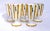 1970s 1970s Majolica Bamboo With Dragonflies Beverage Goblets S/11 For Sale - Image 5 of 13
