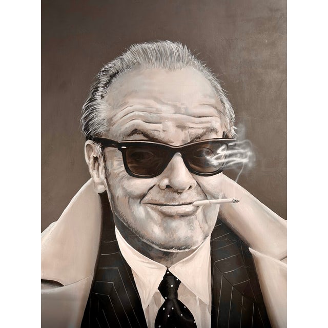 Frank Guitjens, Jack Nicholson, 2017, Oil on Canvas For Sale