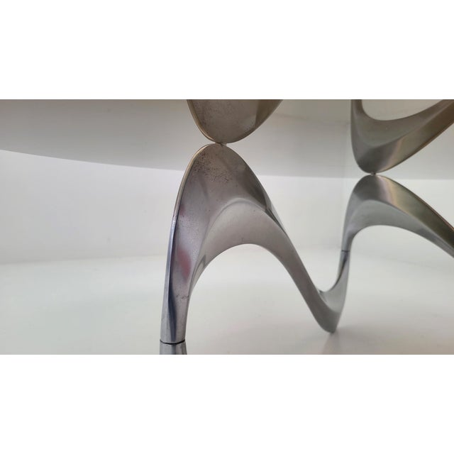 Mid-Century Modern Snake Coffee Table attributed to Knut Hesterberg for Ronald Schmitt, Germany, 1965 For Sale - Image 3 of 9