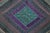 Indian Mid 20th Century Indian Turquoise, Violet & Gold Silk Embroidered Fabric For Sale - Image 3 of 12