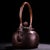 Traditional Vintage Hand-Hammered Copper Teapot With Gemstone Inlay and Cloud Motif For Sale - Image 3 of 9