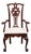 American Drew Traditional Chippendale Style Solid Cherry Dining Arm Chair For Sale