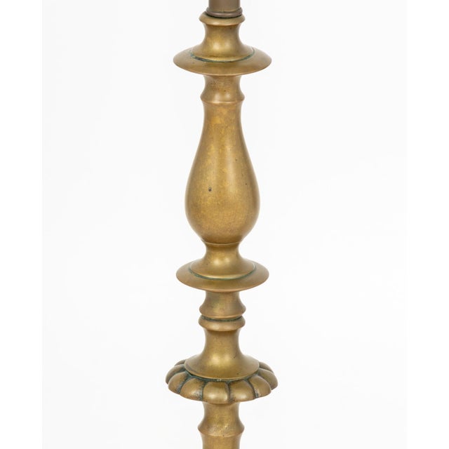 Modern Modern Brass Tripod Floor Lamps, Pair For Sale - Image 3 of 6