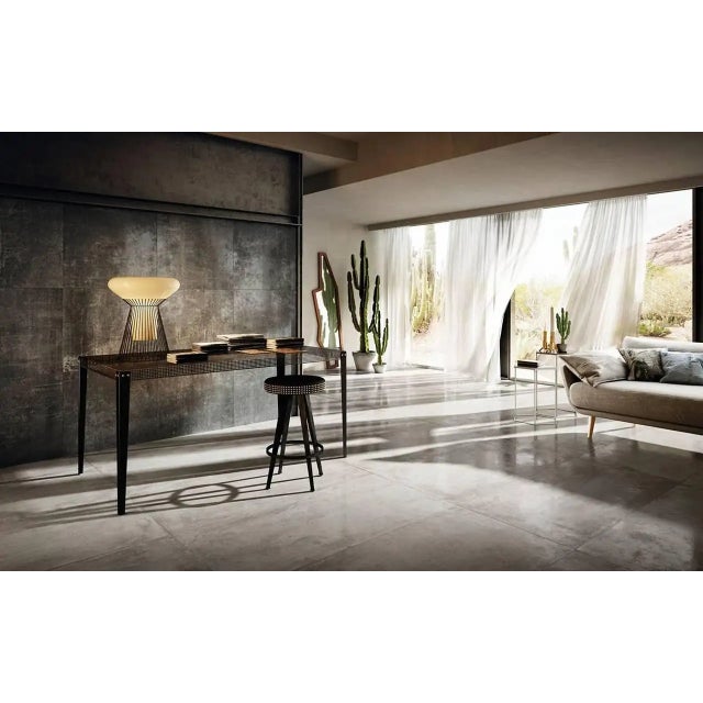 Contemporary "Nizza" Table or Desk With Copper Varnished Steel Top by Moroso for Diesel For Sale - Image 3 of 4