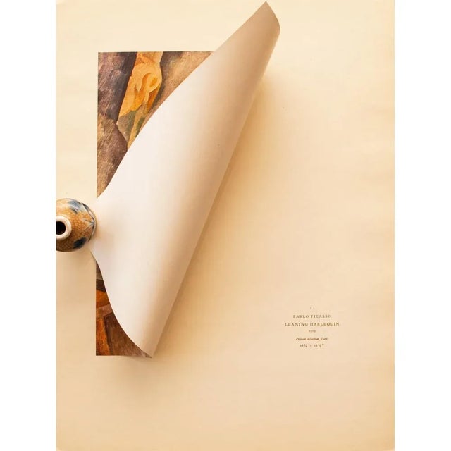 Pablo Picasso 1940s After Pablo Picasso, "Leaning Harlequin" First Edition Period Offset Lithograph For Sale - Image 4 of 8