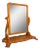 1850s Antique Victorian English Satinwood Dressing Table Mirror For Sale