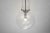 Silver Large Mid-Century Modern Glass Pendant Lamp, 1960s For Sale - Image 8 of 12