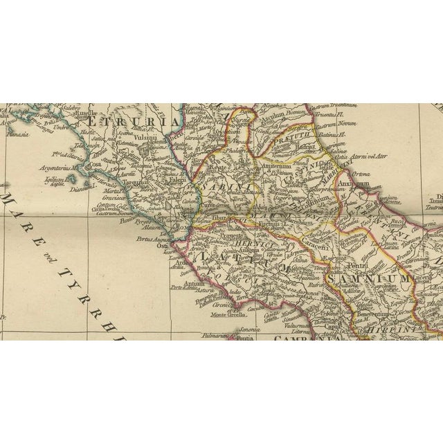 Antique Map of Ancient Italy, 1818 For Sale - Image 3 of 18