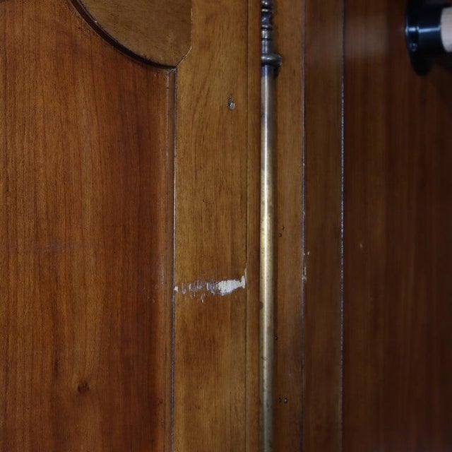 Brown French Pierre Deux Louis XIV Carved Mahogany Country Double Door Armoire 20thC For Sale - Image 8 of 18