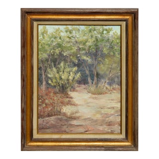 Mid Century California Plein Air Dry Creek Landscape by Hatton For Sale