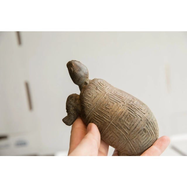 Vintage African Tortoise Sculpture For Sale In New York - Image 6 of 7