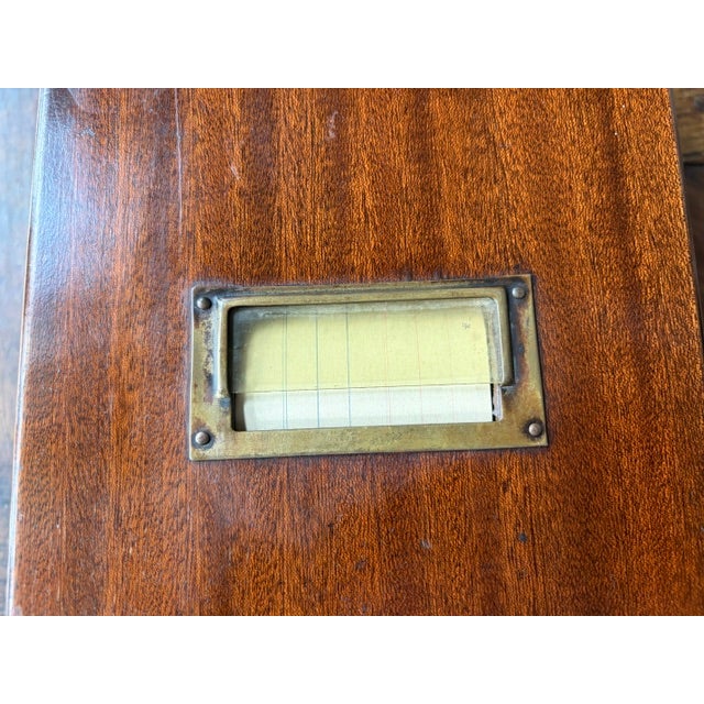 Antique Mahogany Cash Till Box With Bell For Sale - Image 9 of 10