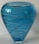 Murano Art Glass Vase Blue With White Swirls For Sale - Image 4 of 13