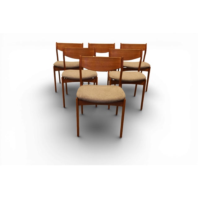 Wood Vintage Teak Chairs by Jørgensen for Farsø Stolefabrik, 1960s, Set of 6 For Sale - Image 7 of 18