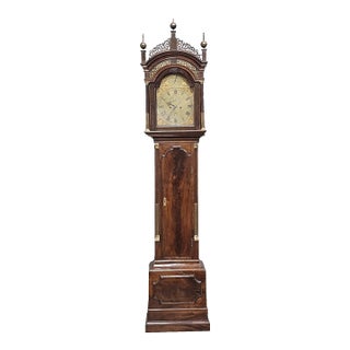 Famous English Mahogany Tall Case Clock Made by Samuel Toulmin London Circa 1770 For Sale