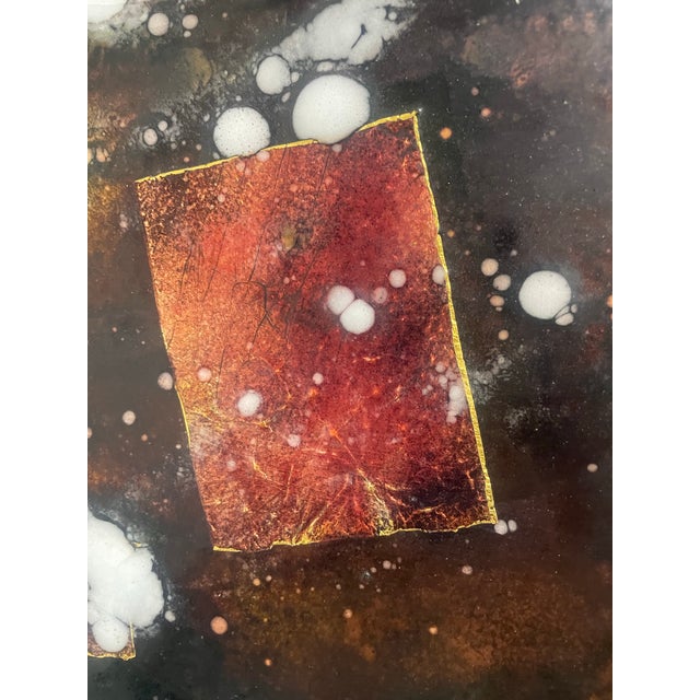 1960s 1960s Large Original Enameled Copper Art by Mariit Guinness Entitled “Galaxy” For Sale - Image 5 of 6