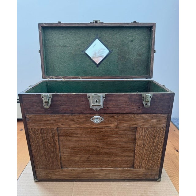 Vintage Oak Tool Box by H. Gerstner & Sons For Sale - Image 13 of 13