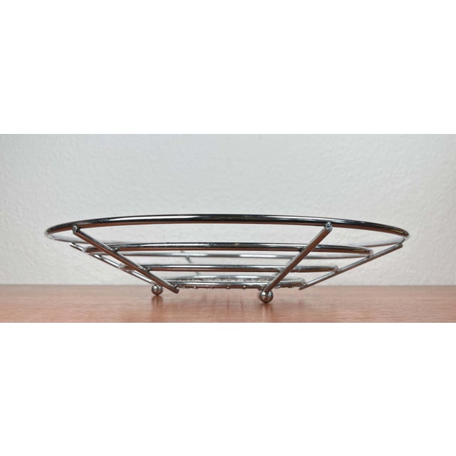 Postmodern Metal Mesh Fruit Bowl, 1980s For Sale - Image 16 of 16