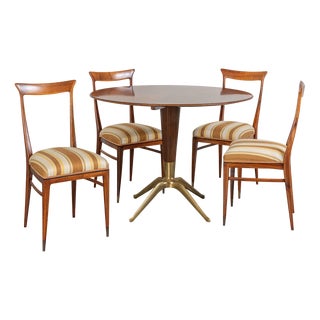 Table and Chairs from Melchiorre Bega, 1950s, Set of 5 For Sale