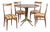 Table and Chairs from Melchiorre Bega, 1950s, Set of 5 For Sale