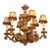 Antique Gustavian Style Swedish Beechwood Chandelier For Sale