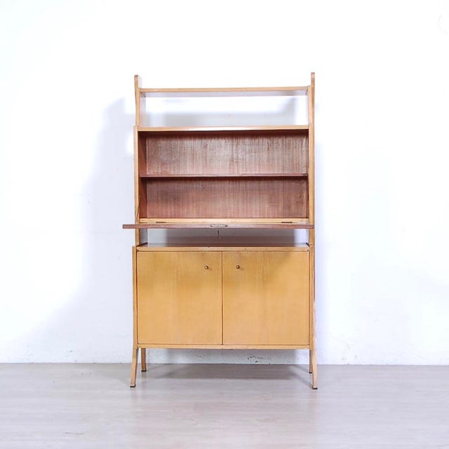 Vintage Bookcase Cabinet with Flap, 1960s For Sale - Image 6 of 18