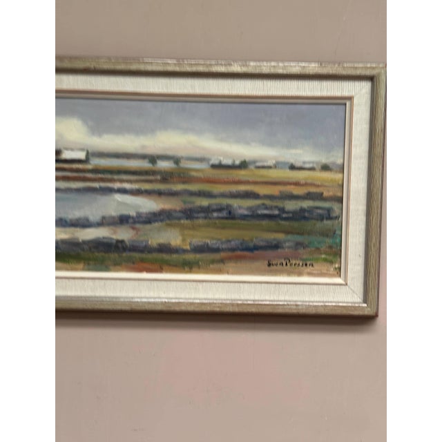 Sven Persson, Hut on the Coast, 1960s, Oil on Canvas, Framed For Sale - Image 5 of 14