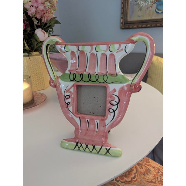 Vintage Pop Art Amphora Greek Vase Ceramic Picture Frame For Sale - Image 10 of 10