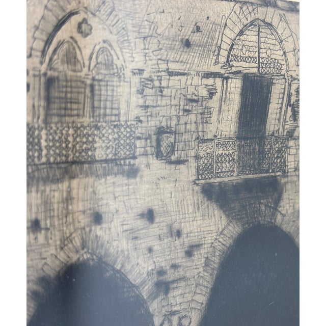 Late 19th Century 1883 Joseph Pennell Signed Etching - Piazza Del Comune, Pistoia - Original Framed Fine Art For Sale - Image 5 of 9