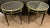 Mid 20th Century Hollywood Regency Ebony Bouillotte or End Tables, Manner Jansen Mirror Tops Pair For Sale - Image 5 of 13