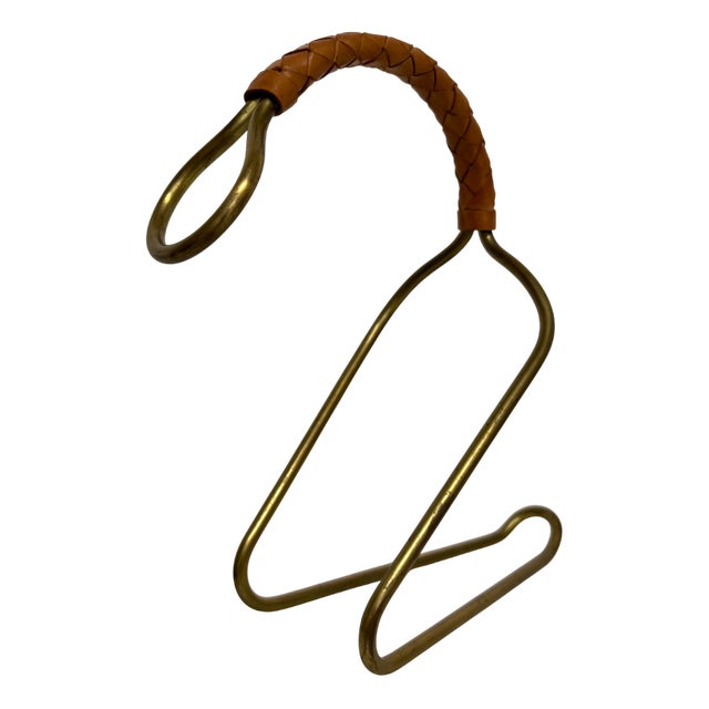 Modern Wine Bottle Holder by Carl Auböck, 1950s For Sale