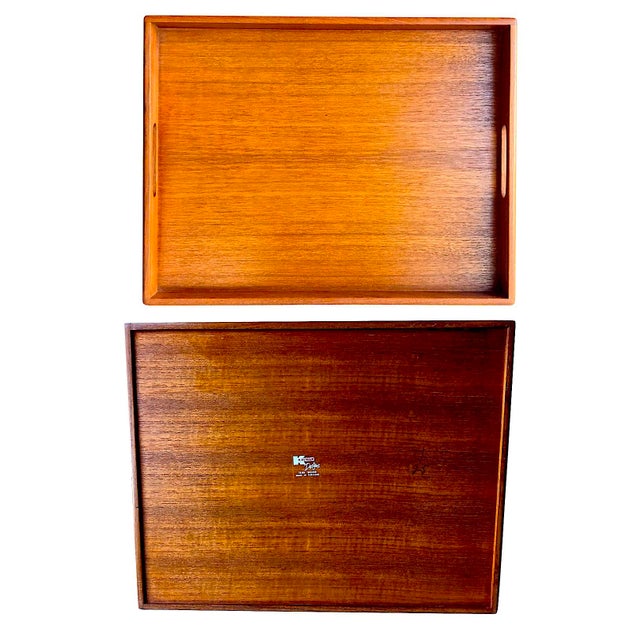 Mid 20th Century Kalmar Teak Wood Tray For Sale - Image 13 of 14