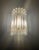 Glass Vintage Murano Wall Sconces in Clear Triedri, 1990s, Set of 2 For Sale - Image 7 of 16