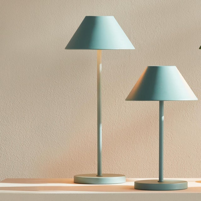 Alluna Cordless Led Lamp 14" - Seafoam For Sale - Image 10 of 10