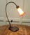 1960s French Bronze Lilly Pad Table Lamp with Glass Shade, 1960 For Sale - Image 5 of 8